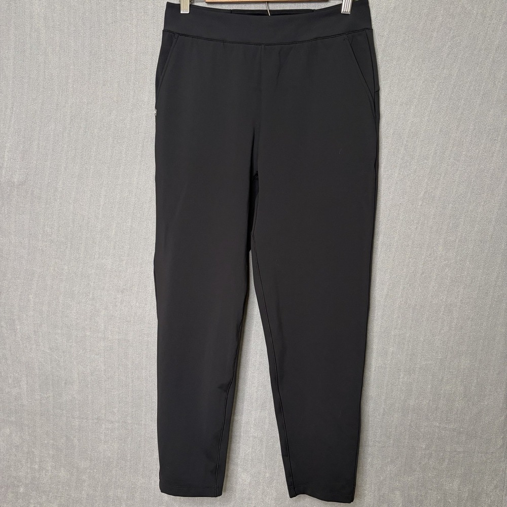 FIGS Scrub Pants Womens Medium Black Lined Tapered Jogger Heavy Performance